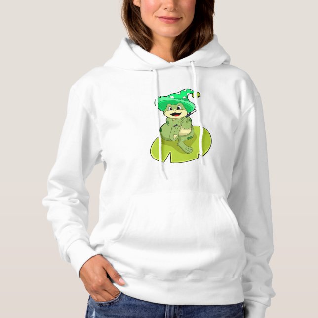 Moletom Frog as Wizard with Magic wand (Frente)