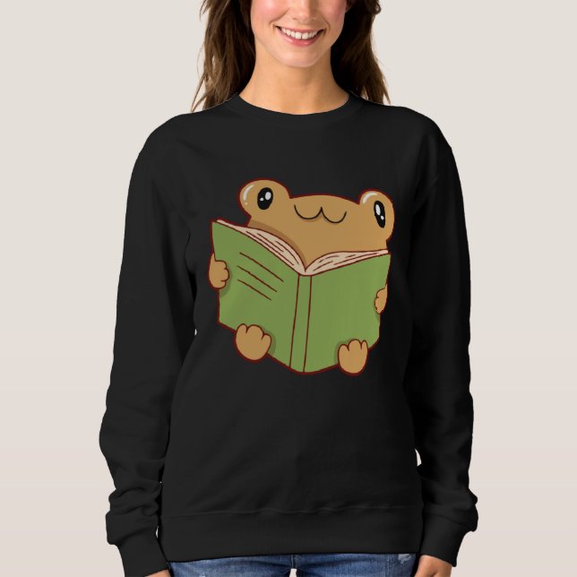 Moletom frog reading book (Frente)