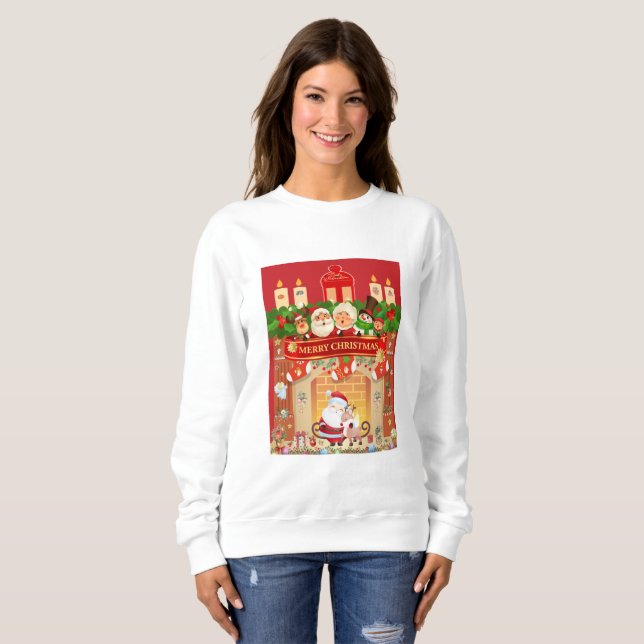 Moletom Frohe Weihnachten  (Frente Completa)