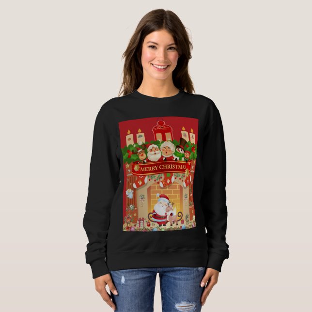 Moletom Frohe Weihnachten  (Frente Completa)