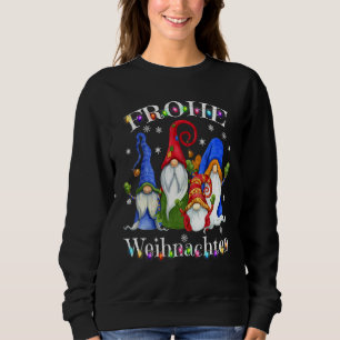 Moletom Frohe Weihnachten German Gnomo Decoratio de Natal