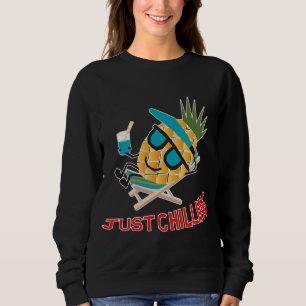 Moletom Fruta de abacaxi legal Enchendo Engraçado Kawaii V