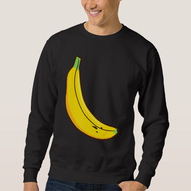 Moletom Fruta de Banana Cuja Figurina Banana Vegan L (Frente)
