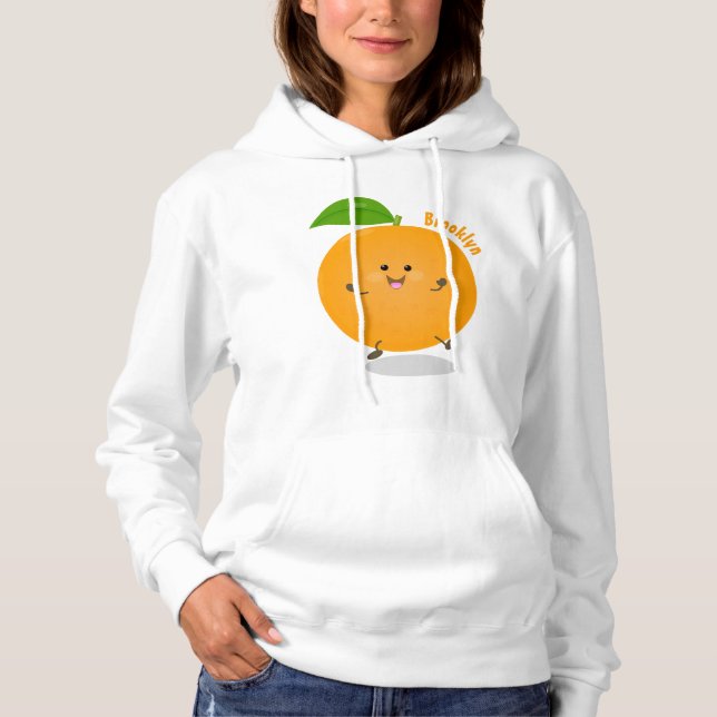 Moletom Fruta de citrinos de laranja-dança (Frente)
