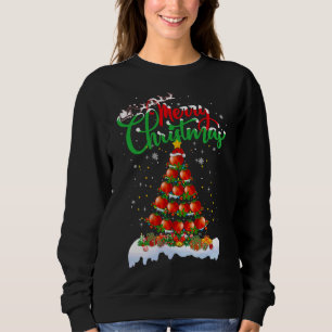 Moletom Fruta de tomate Lover Xmas Iluminação Papai noel N