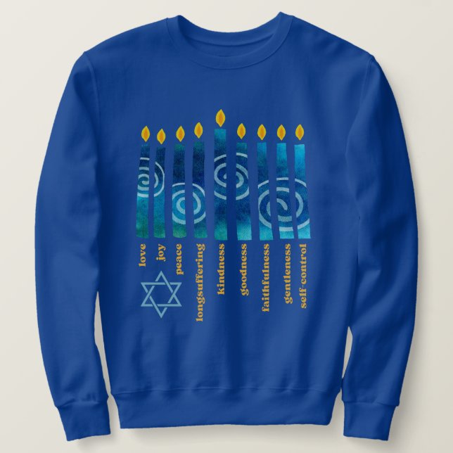 Moletom Fruta espiritual HANUKKAH (Frente do Design)