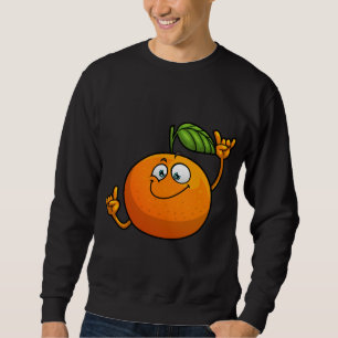 Moletom Fruta Laranja Engraçado Noveldade Design para Home