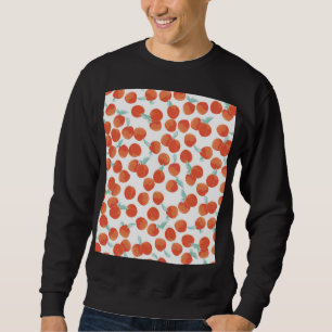 Moletom Frutas de pêssego sem costura, padrão de verão.