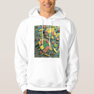 Moletom Frutas de picolés de sorvete coloridas