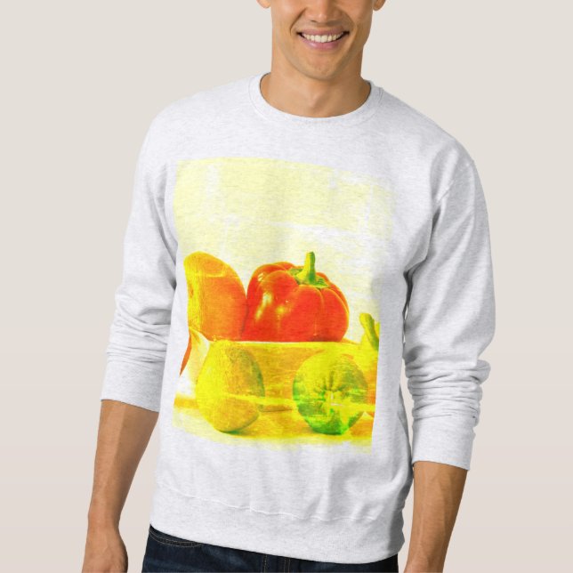 Moletom "Frutas Vegetais" Foto Fácil. Compre agora (Frente)