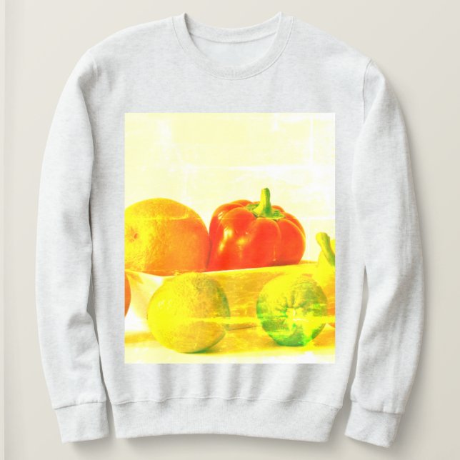 Moletom "Frutas Vegetais" Foto Fácil. Compre agora (Frente do Design)