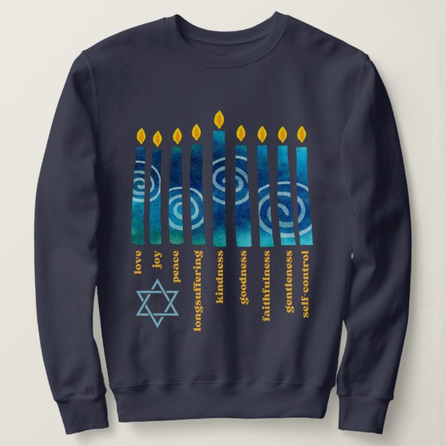 MOLETOM FRUTO ESPIRITUAL DO HANUKKAH (Frente do Design)