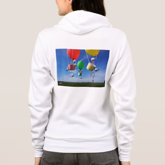 Moletom Fubby's in luchtballonnen die op avontuur gaan. (Verso)