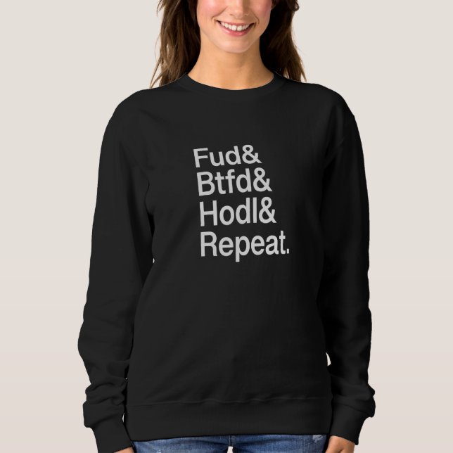 Moletom Fud Btfd Hodl Repetir - Bitmoney (Frente)