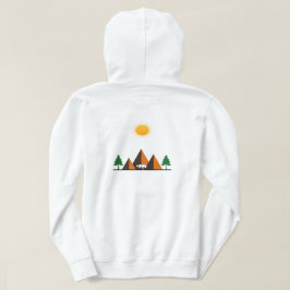 Moletom Fuga natural de capuz feminino