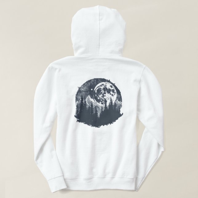 Moletom Full Moon Wilderness Forest (Verso do Design)