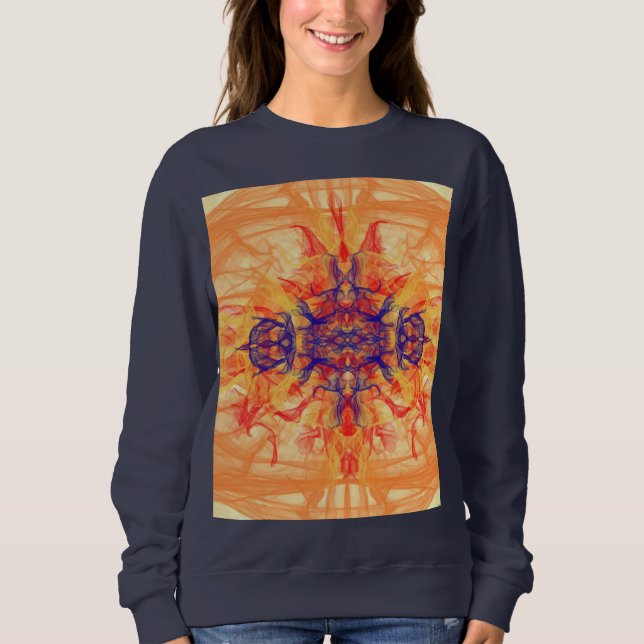 Moletom FUMAÇA DE LARANJA - Arte Fractal - Sweet (Frente)
