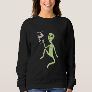 Moletom Fumador de Potes de de Tuxedo com Alienígena espa
