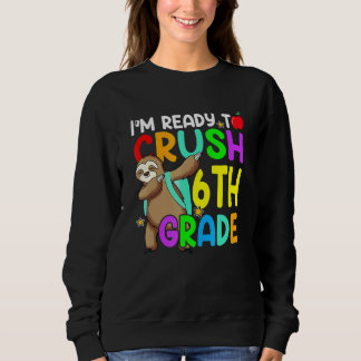 Moletom Fun 6th Fourth Grade Dabbing Sloth Back To School 