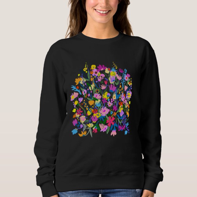 Moletom Fun womens grow positive thoughts, inspirational,  (Frente)