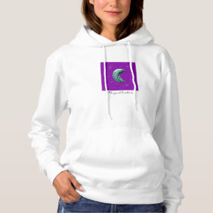Moletom Fundo de prata do roxo da lua e das estrelas