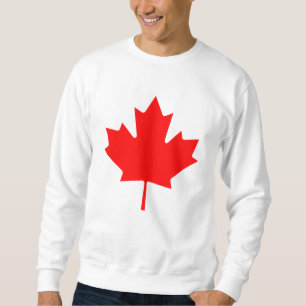 Moletom Fundo Editável Vermelho Canadá Mapeia Leaf Souveni