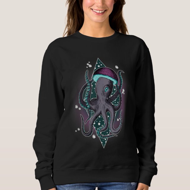 Moletom Fungus Magic Psilocybin Mushrooms Octopus Graphic (Frente)
