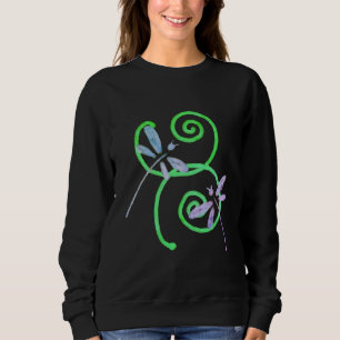 Moletom Funky Dragonflies Abstrato Art para Vestir