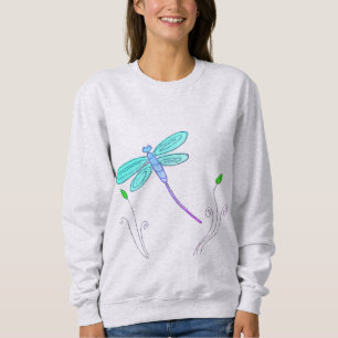 Moletom Funky Dragonfly Abstrato Art para Vestir