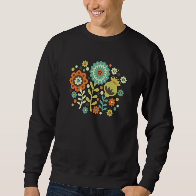 Moletom Funky Modern Graphic Floral (Frente)