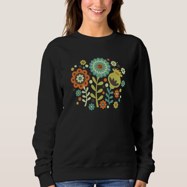 Moletom Funky Modern Graphic Floral (Frente)