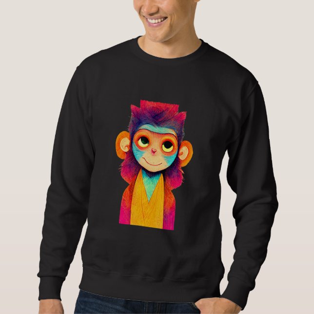 Moletom Funky Munky Happy Stylish Monkey (Frente)
