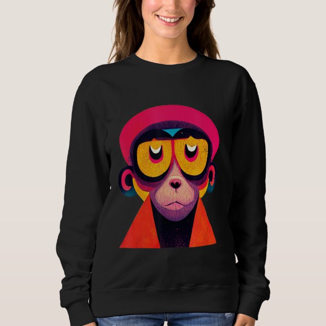 Moletom Funky Munky Hipster Monkey (Frente)