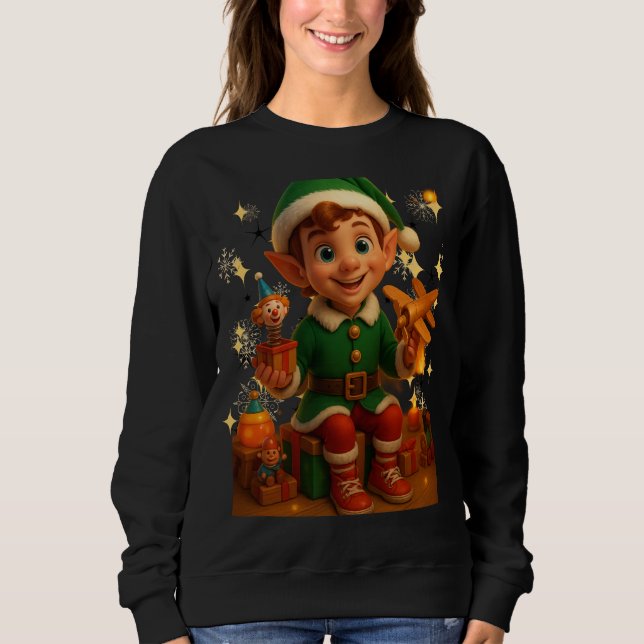 Moletom Funny 3D Cartoon Ugly Christmas Sweatshirt (Frente)