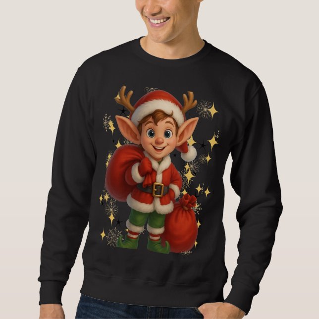 Moletom Funny 3D Cartoon Ugly Christmas Sweatshirt (Frente)