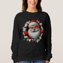 Moletom Funny 3D Santa Claus Christmas Holiday Design