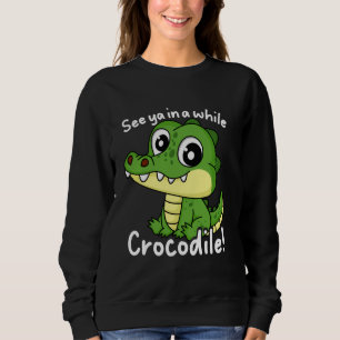 Moletom Funny Alligator Lover Crocodile Gator Cartoon Wome