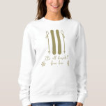 Moletom Funny Apres Ski Bridesmaid Bachelorette<br><div class="desc">Esta camisola engraçada de solteira diz "é tudo descida daqui" na frente e um nome pode ser adicionado na parte de trás. Perfeito para festas de solteira de esqui ou de inverno de Apres. Localizar itens de parte correspondentes no meu compro.</div>