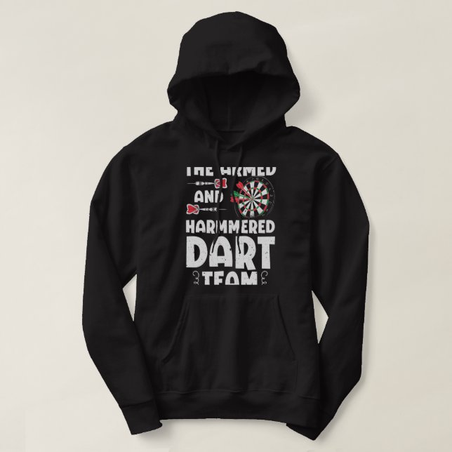 Moletom Funny Armed E Hammered Dart Team Cita Jogos De (Frente do Design)