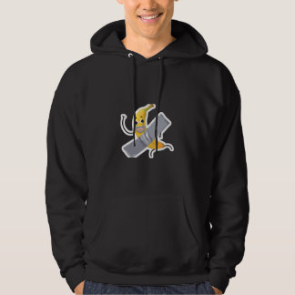 Moletom Funny Banana Surfing Hoodie – Cute Cartoon Fruit 