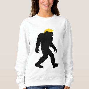 Moletom Funny Bigfoot em Trump Yellow Hair 2024 Eleições