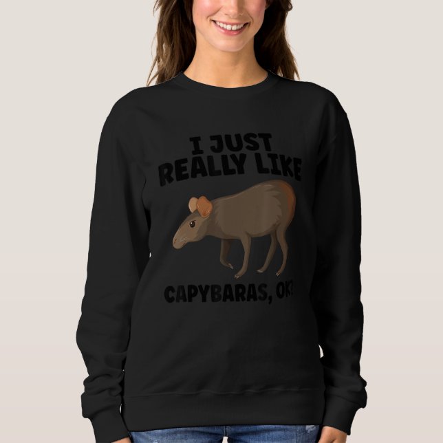 Moletom Funny Capybara Design For Pet Owner Cool Capybara  (Frente)