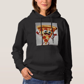 Moletom Funny Cartoon Pizza Slice T-Shirt - Cute Anthropom