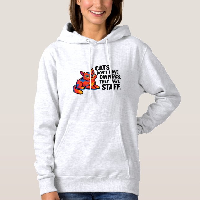 Moletom Funny Cat Quote Hoodie (Frente)