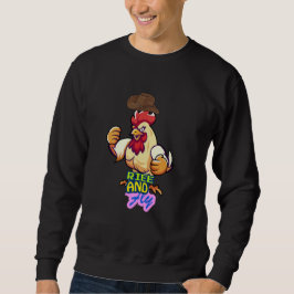 Moletom Funny Chicken Rise and Fly” T-Shirt