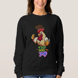 Moletom Funny Chicken Rise and Fly” T-Shirt