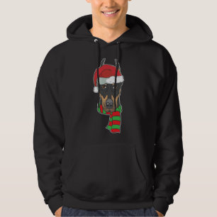 Moletom Funny Christmas Dog Xmas Santa Doberman Holiday