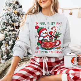 Moletom Funny Christmas Snowman Sweatshirt