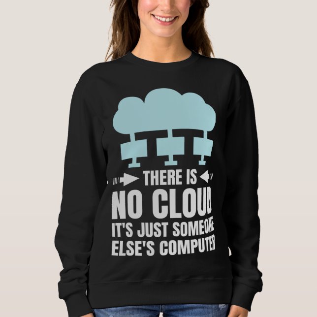 Moletom Funny Cloud Computing Design for Programmer Develo (Frente)