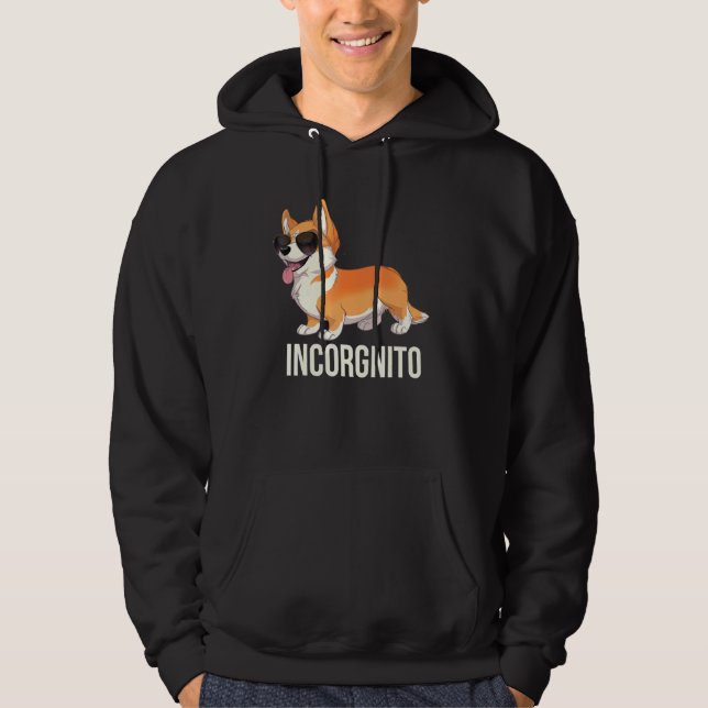 Moletom Funny Corgi Incorgnito Cute Incognito Corgi Com S (Frente)